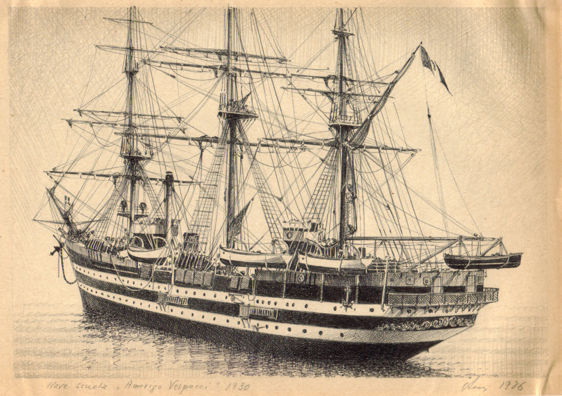 1930 - Nave scuola 'Amerigo Vespucci'